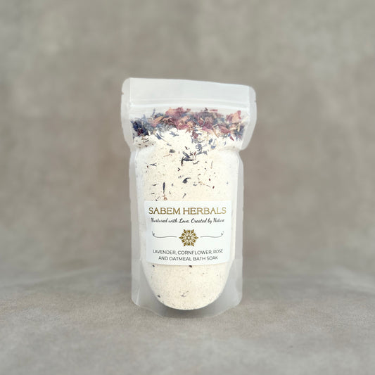 Lavender, Cornflower, Rose and Oatmeal Bath Soak